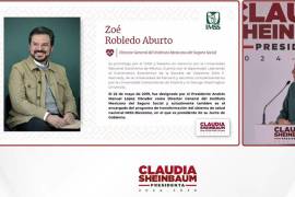 Gabinete de Claudia Sheinbaum: Zoé Robledo se mantendrá frente del IMSS durante 2024-2030