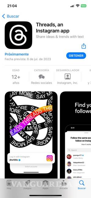 $!“Threads, an Instagram app” llegará el próximo 6 de julio de 2023 a distintas tiendas de aplicaciones.