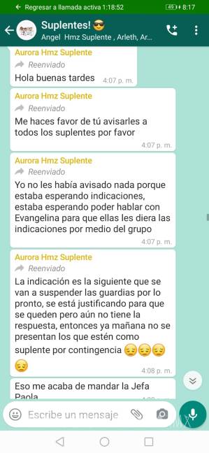 $!Despiden a enfermeros que atendieron COVID en Zacatecas, ¡por WhatsApp!