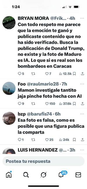 Tunden a Samuel García en X por foto sin verificar de la detención de Nicolás Maduro