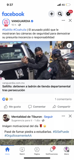 Taxista no respeta alto y vehículo lo embiste en Saltillo
