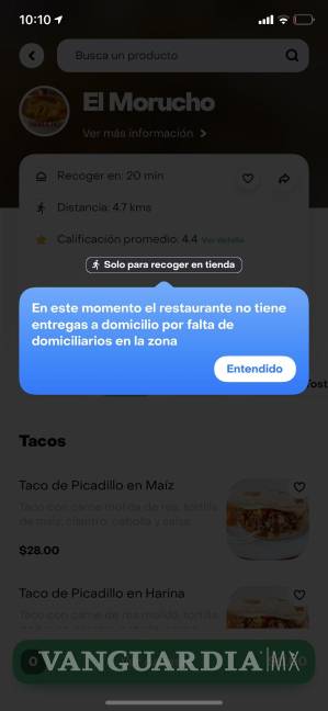 Frío colapsa a Rappi y DiDi Food en Saltillo, por la gran demanda que registraron