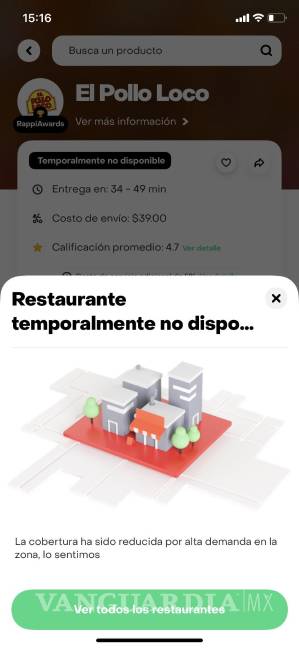 Frío colapsa a Rappi y DiDi Food en Saltillo, por la gran demanda que registraron