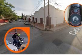 Buscan a ladrones en moto en Saltillo. Los exhiben tras robar bocina XBOOM.