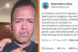 Medio Metro se despide de las redes sociales. Acusa a usuarios de Twitter por bullying.