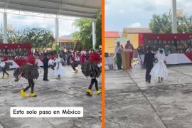 Se hace viral celebración en graduación de escuela en Michoacán.