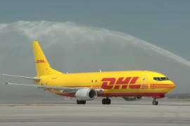La firma DHL realizó el primer vuelo de carga en el AIFA, donde cuenta ya con un almacén.