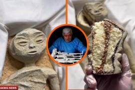 Crean pastel de ‘momía de nazca’ y se hace viral; usuarios se burlan de Jaime Maussan