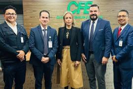 La diputada federal Verónica Martínez García se reunió con representantes de las áreas comercial y de cobranza de la CFE para explorar alternativas de pago del adeudo de SIMAS.
