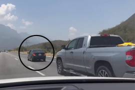 Denuncian en redes sociales a supuesto montachoques en la autopista Monterrey-Saltillo