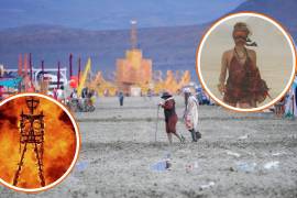 Tormenta deja varados a 70 mil asistentes al Burning Man en Nevada, Estados Unidos.