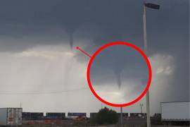Captan en video origen de tornado en Saltillo.