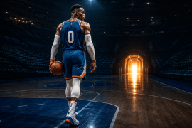 Russell Westbrook se despide de las duelas como el máximo referente del triple-doble en la historia de la NBA.
