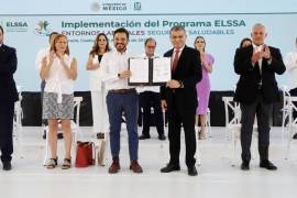 En el Museo de los Metales, en el municipio de Torreón, se firmó el Acuerdo Nacional por la Salud, la Seguridad y el Bienestar de las Personas Trabajadoras por parte del director general del IMSS, Zoé Robledo.