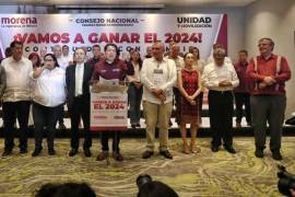 Los cuatro aspirantes de Morena, Claudia Sheinbaum, Marcelo Ebrard, Adán Augusto López Hernández y Ricardo Monreal, así como del PT y PVEM, avalaron el acuerdo
