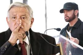 Un video viral muestra una supuesta ‘tiradera’ del rapero Eminem hacia el presidente mexicano AMLO, pero pese a su popularidad, especialistas señalan que es falso