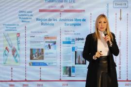 La titular de Salud en la entidad, Alma Rosa Marroquín, habló de la situación del sarampión a nivel mundial y el panorama en el estado de Nuevo León.