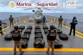 Con el aseguramiento, en la presente administración suman más de 73 toneladas de cocaína aseguradas por la Semar.