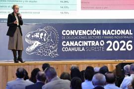 Valeria Moy, directora del IMCO, dictó una conferencia ayer en la última jornada de la Convención Nacional de la Canacintra, la cual se desarrolló en Saltillo.