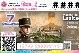 El boleto hace honor a la Marcha de la Lealtad, celebrada el 9 de febrero de 1913.