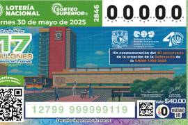 Boleto de la Lotería Nacional celebra a la UNAM.