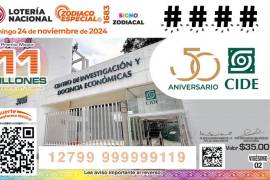 El billete celebra el 50 aniversario del CIDE.