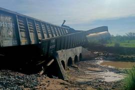 Este lunes se registró el descarrilamiento de un tren de Ferromex en Naco, Sonora.