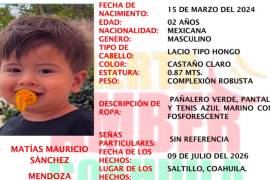 La Fiscalía de Personas Desaparecidas activó la Alerta Amber para solicitar el apoyo de la ciudadanía en la localización del menor.