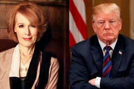 E. Jean Carroll y Donald Trump.
