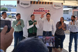 El alcalde Javier Díaz entregó los trabajos de rehabilitación de pavimento en calles de la colonia Asturias.