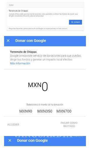 $!Google apoya a México tras sismo de 8.2 grados