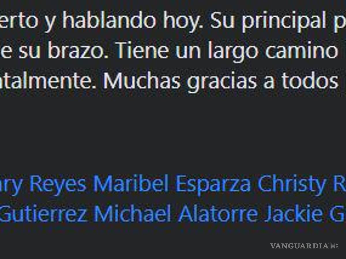 $!Confirman compañeros de Arnulfo Reyes que se encuentra estable, pero aún requiere intervención médica