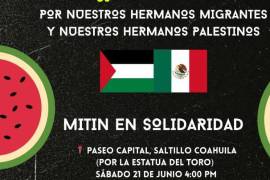 El mitin en Paseo Capital incluirá micrófono abierto, vigilia y homenaje a las víctimas del conflicto palestino-israelí, en una muestra de solidaridad local.