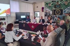 La titular del INM en el estado, Jaqueline Durán Galván, participó en la Mesa Estatal de Seguridad.