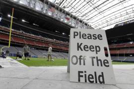 Comienzan los preparativos para el Super Bowl LI en el NRG Stadium de Houston