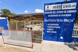 Elementos de seguridad acudieron al Instituto 18 de Marzo, de Gómez Palacio, tras una supuesta amenaza contra la comunidad escolar.