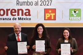 PVEM y PT exigieron su derecho a participar en las encuestas, y en particular el Partido Verde ha pedido que se le reconozca que debe llevar mano en aquellas entidades donde tiene mayor fuerza que los aliados, como es el caso de San Luis Potosí.