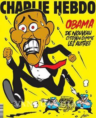 $!Obama se vuelve 'víctima' de la patrulla fronteriza y de Charlie Hebdo