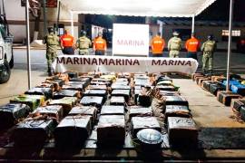 Los aseguramientos se sumarán a las más de 65.5 toneladas de droga incautadas en operaciones marítimas durante la presente Administración federal. FOTO: Cuartoscuro