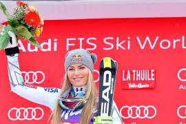 Vonn conquista su octava bola de cristal de descenso