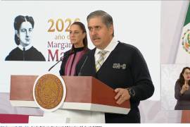 Luis Fernando Camacho Ortegón participó en la “Mañanera”, junto con la presidenta Claudia Sheinbaum, como parte del grupo de especialistas.