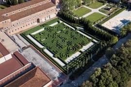 Por primera vez abre al público el laberinto dedicado a Jorge Luis Borges en Venecia