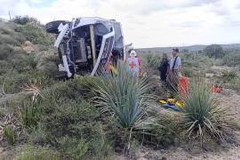 Siete ambulancias de la Cruz Roja, además de elementos de Bomberos de Parras y General Cepeda, participaron en las labores de auxilio para atender y trasladar a las personas lesionadas tras el accidente.
