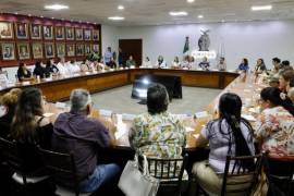 En la reunión las activistas expusieron sus demandas de mayor seguridad para las buscadoras.