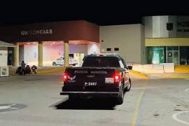 Elementos de la Policía Civil y Municipal realizaron recorridos en los alrededores del hospital.