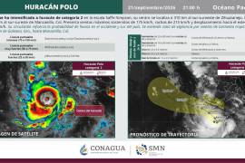 Huracán Polo se ha intensificado a categoría 2.