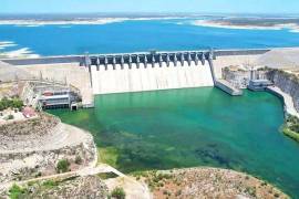 Vista del vaso de la Presa Amistad tras las lluvias que favorecieron su recuperación.