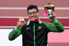 El mexicano se colgó el bronce en la prueba de los 100 metros T54.