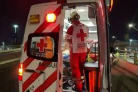 Luis Daniel resultó lesionado tras perder el control de su motocicleta en la colonia Las Praderas.