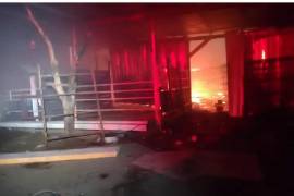 Un incendio de tres tejabanes movilizó este miércoles a elementos de Bomberos y Protección Civil, en Juárez, Nuevo León.